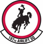 STICKER USAF 187th Airlift Squadron