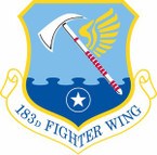 STICKER USAF 183th Fighter Wing