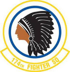 STICKER USAF 174TH FIGHTER SQUADRON