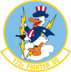 STICKER USAF 172nd FIGHTER SQUADRON
