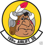 STICKER USAF 169TH AIRLIFT SQUADRON