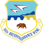 STICKER USAF 163d Reconnaissance Wing