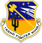 STICKER USAF 162ND FIGHTER WING