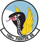 STICKER USAF 160TH FIGHTER SQUADRON
