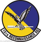 STICKER USAF 15th Reconnaissance Squadron