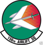 STICKER USAF 156TH AIRLIFT SQUADRON