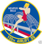 STICKER USAF 155TH AIRLIFT SQUADRON