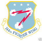 STICKER USAF 144TH FIGHTER WING