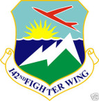 STICKER USAF 142ND FIGHTER WING