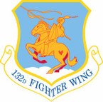 STICKER USAF 132nd Fighter Wing