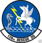 STICKER USAF 129TH RESCUE SQUADRON