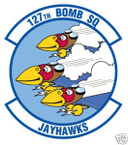 STICKER USAF 127TH BOMB SQUADRON