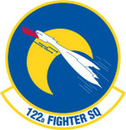 STICKER USAF 122nd FIGHTER SQUADRON