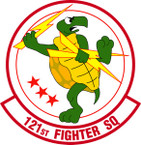 STICKER USAF 121ST FIGHTER SQUADRON