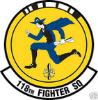 STICKER USAF 118TH FIGHTER SQUADRON