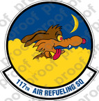 STICKER USAF 117TH AIR REFUELING SQUADRON