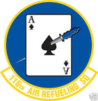 STICKER USAF 116TH AIR REFUELING SQUADRON