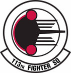 STICKER USAF 113th Fighter Squadron