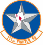 STICKER USAF 111th Fighter Squadron A