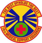 STICKER USAF 10th Medical Support Squadron