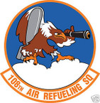 STICKER USAF 108TH AIR REFUELING SQUADRON