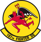STICKER USAF 107TH FIGHTER SQUADRON