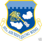 STICKER USAF 107TH AIR REFUELING WING