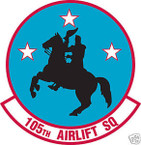 STICKER USAF 105TH AIRLIFT SQUADRON