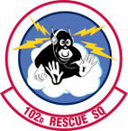 STICKER USAF 102nd Rescue Squadron