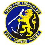 STICKER USAF 100TH CIVIL ENGINEER SQ