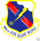 STICKER USAF  99TH AIR BASE WING