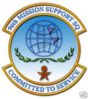 STICKER USAF  96TH MISSION SUPPORT SQUADRON