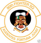 STICKER USAF  80TH FIGHTER SQUADRON