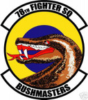 STICKER USAF  78TH FIGHTER SQUADRON DECAL