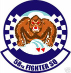STICKER USAF  58TH FIGHTER SQUADRON DECAL