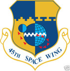 STICKER USAF  45TH SPACE WING