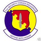STICKER USAF  31ST SECURITY FORCES SQUADRON