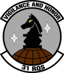 STICKER USAF  31ST RESCUE SQUADRON
