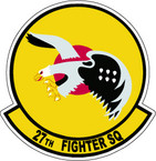 STICKER USAF  27TH FIGHTER SQUADRON LEFT