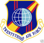 STICKER USAF  23RD AIR FORCE
