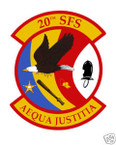 STICKER USAF  20TH SECURITY FORCES SQUADRON