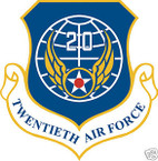 STICKER USAF  20th AIR FORCE