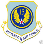 STICKER USAF  15TH AIR FORCE