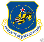 STICKER USAF  14TH AIR FORCE