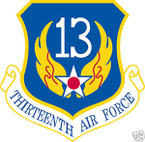 STICKER USAF  13TH AIR FORCE