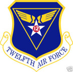 STICKER USAF  12TH AIR FORCE
