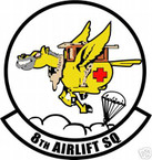 STICKER USAF   8TH AIRLIFT SQUADRON C-141 DECAL