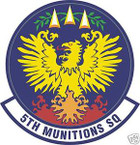 STICKER USAF   5TH MUNITIONS SQUADRON