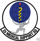STICKER USAF   2ND MEDICAL SUPPORT SQUADRON