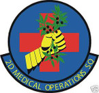 STICKER USAF   2ND MEDICAL OPERATIONS SQUADRON
